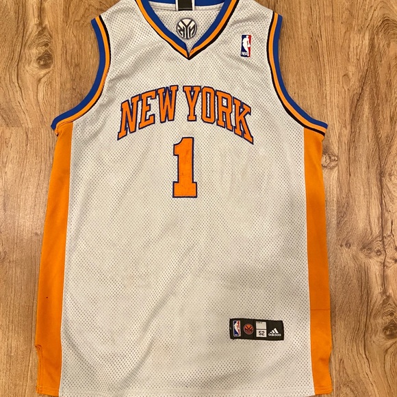 orange blue and white jersey